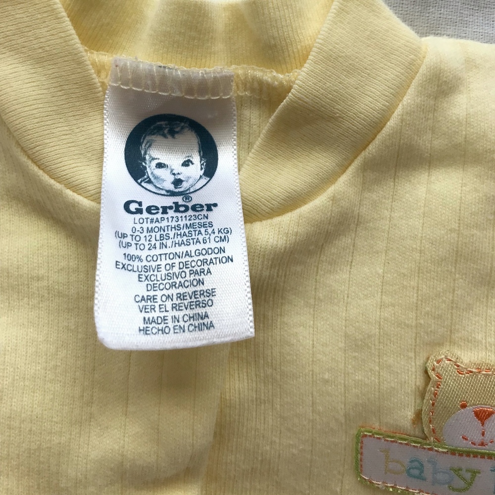 Newborn 0-3 mo Pink & Yellow Onsies-Lot of 6 - Picture 8 of 8